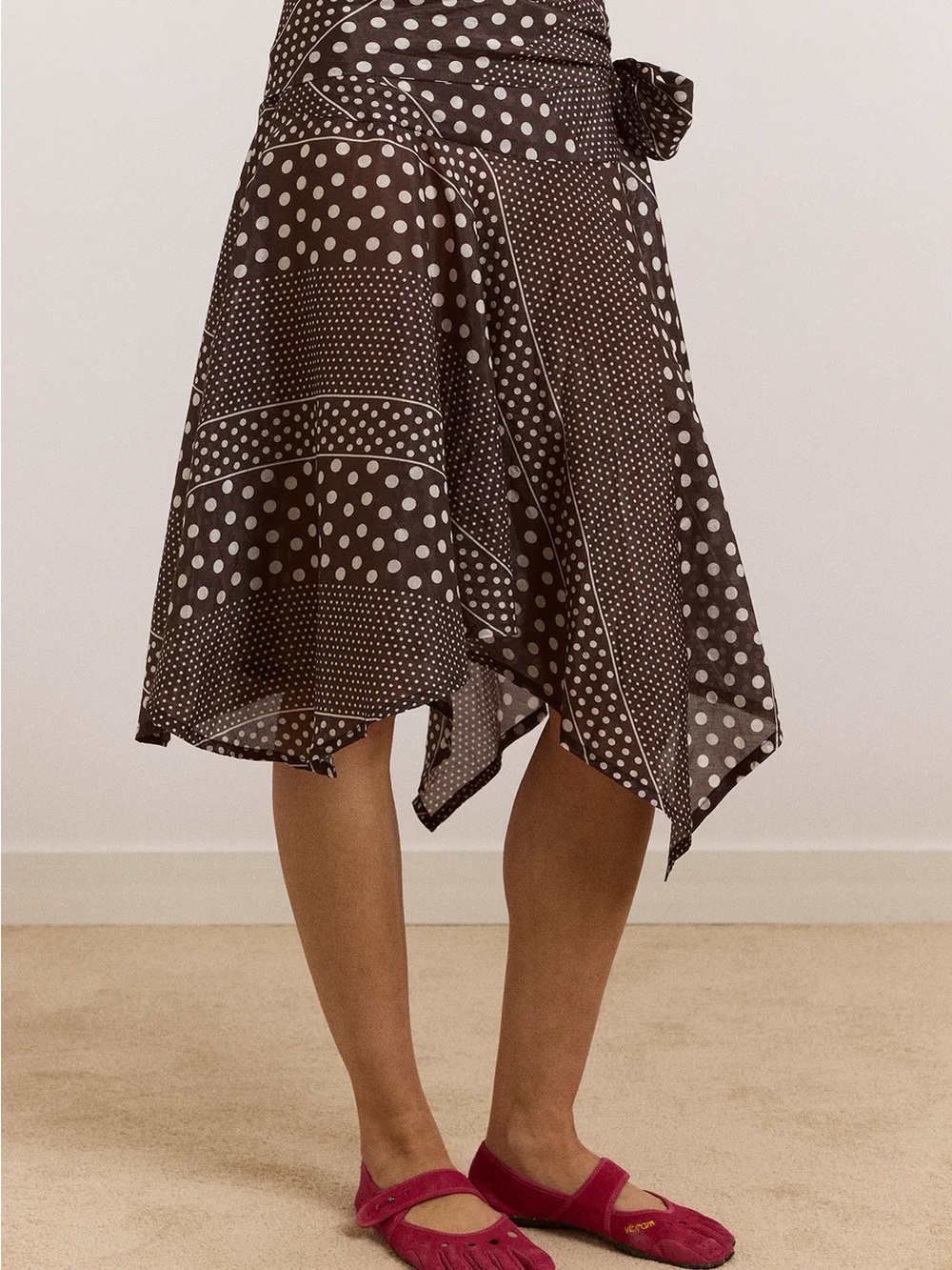 SOLD OUT NWT Damson Madder Parker Sash Skirt Dark Brown Size US 2